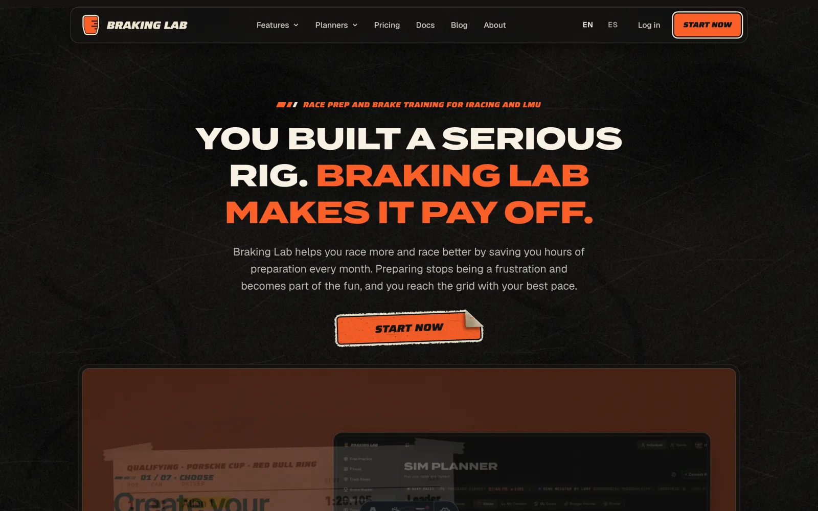 The new home page in the Paddock design.